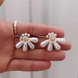 עגיל פרלה פנינה לכלות