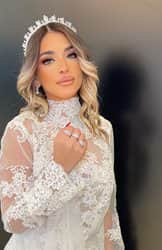 כתר איסטה לכלות מאבני זרקון