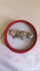 עגיל טיפה כסופה