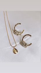 שרשרת נואר טיפה זהב